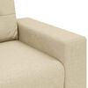 vidaXL Sofa Cream 62.99 x 30.31 x 32.28 in Fabric