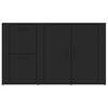 vidaXL Sideboard Black Engineered Wood Sideboard Rectangular