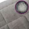 vidaXL Weighted Blanket Grey Cotton 78.7 x 78.7 in Weighted Blanket