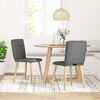 vidaXL Dining Chair Set of 2 Dark Grey