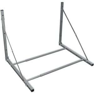 vidaXL Tyre Rack Silver Steel