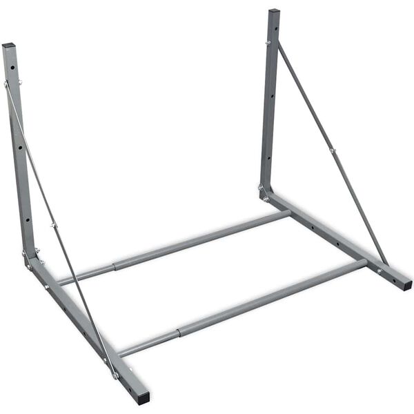 vidaXL Tyre Rack Silver Steel