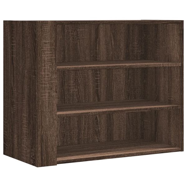 vidaXL Wall Cabinet Brown Oak Engineered Wood Medium Wall Cabinet