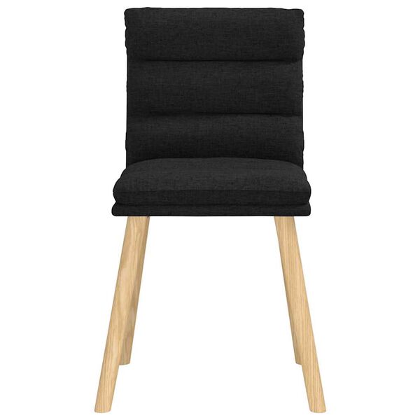 vidaXL Dining Chair Set of 6 Black