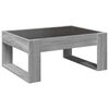 vidaXL Coffee Table Grey sonoma Engineered wood, glass Medium