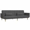 vidaXL Sofa Bed Dark Grey Fabric (100% polyester), Wood, Foam, Plastic