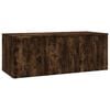 vidaXL TV Cabinet Smoked Oak Engineered Wood Small TV Cabinet