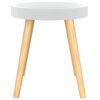 vidaXL Side Table White Engineered wood Small Durable Side Table