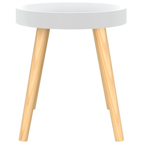 vidaXL Side Table White Engineered wood Small Durable Side Table