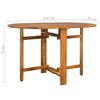 vidaXL Dining Set Natural wood Solid Acacia wood Set Collapsible