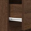 vidaXL Bedside Cabinet Brown Oak Engineered Wood Medium Bedside Cabinet