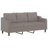 vidaXL Sofa Set Taupe Fabric (100% polyester), metal, textilene, plywood