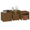 vidaXL Garden Box Set Honey brown Solid pine wood 4 Piece Set
