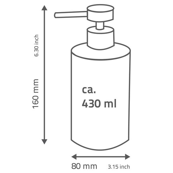 RIDDER Soap Dispenser Antique brown Polyresin, stainless steel Medium