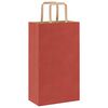 vidaXL Paper Bags 50 pcs with Handles Red 8.3x4.3x14.2"