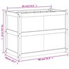 vidaXL Garden Planter Natural Pine Treated solid pine wood Large Durable