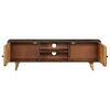 vidaXL TV Cabinet Brown Solid Mango Wood Medium TV Cabinet Rectangular
