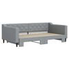 vidaXL Daybed With Trundle Light grey