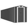 vidaXL Garden Shed Anthracite Galvanized Steel Large Garden Shed
