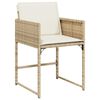 vidaXL Garden Chair Set of 4 Beige