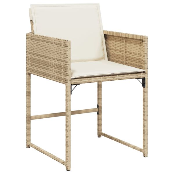 vidaXL Garden Chair Set of 4 Beige