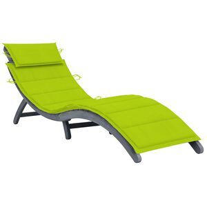 vidaXL Sun Lounger Gray