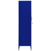 vidaXL Locker Cabinet Navy Blue Steel Locker Cabinet Rectangular