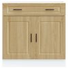 vidaXL Kitchen Base Cabinet Sonoma oak Engineered wood Medium