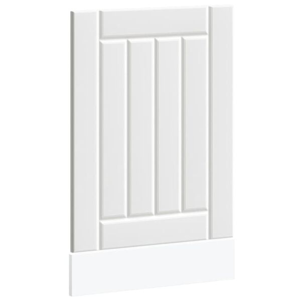 vidaXL Dishwasher Panel White Engineered wood Medium Durable