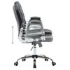 vidaXL Office Chair Black Faux leather, Iron Standard Swivel