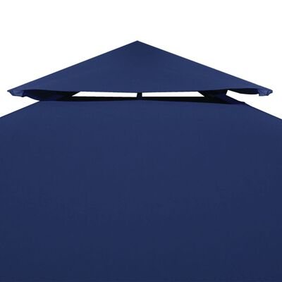 vidaXL 2-Tier Gazebo Top Cover 1 oz/ft² 13.1'x9.8' Blue