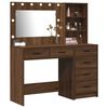 vidaXL Dressing Table Brown 78.5 x 41 x 135 cm Engineered wood