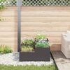 vidaXL Garden Planter Black 100 x 100 x 48 cm Steel