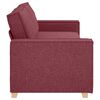 vidaXL Sofa Wine Red 86.61 x 30.71 x 33.07 in Fabric