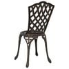vidaXL Garden Chair 2 pcs Bronze 55 x 56.5 x 91cm Aluminium