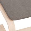 vidaXL Footstool Taupe 20.1" x 16.1" x 15.7" Fabric