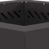 vidaXL Smokeless Fire Pit Black 18.90 x 18.90 x 20.08 in Steel