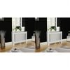 vidaXL Radiator Covers 2 pcs White MDF 44.1"