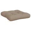 vidaXL Pallet Cushion Taupe 100% polyester Water-resistant materials