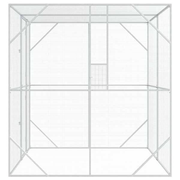 vidaXL Bird Cage Anthracite 209 x 202 x 214 cm Galvanized steel