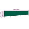 vidaXL Wind Screen Green Non-woven fabric 236.2 x 47.2 in Foldable