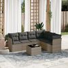 vidaXL Garden Sofa Set Grey