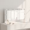 vidaXL Vanity Mirror White 80 x 45 x 18 cm Engineered wood and glass