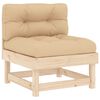 vidaXL Garden Lounge Set Beige Solid Pinewood Large Modular