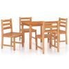 vidaXL Garden Dining Set Teak Solid teak wood Medium