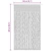 vidaXL Macrame Curtain Taupe 55.1x94.5" Cotton