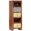 vidaXL Side Cabinet Natural wood and mixed patterns