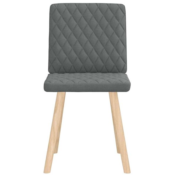 vidaXL Dining Chair Set of 2 Dark Grey