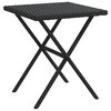 vidaXL Sun Lounger Set of 2 Black PE rattan UV-resistant materials