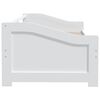 vidaXL Day Bed White Solid Pinewood 35.4x78.7in